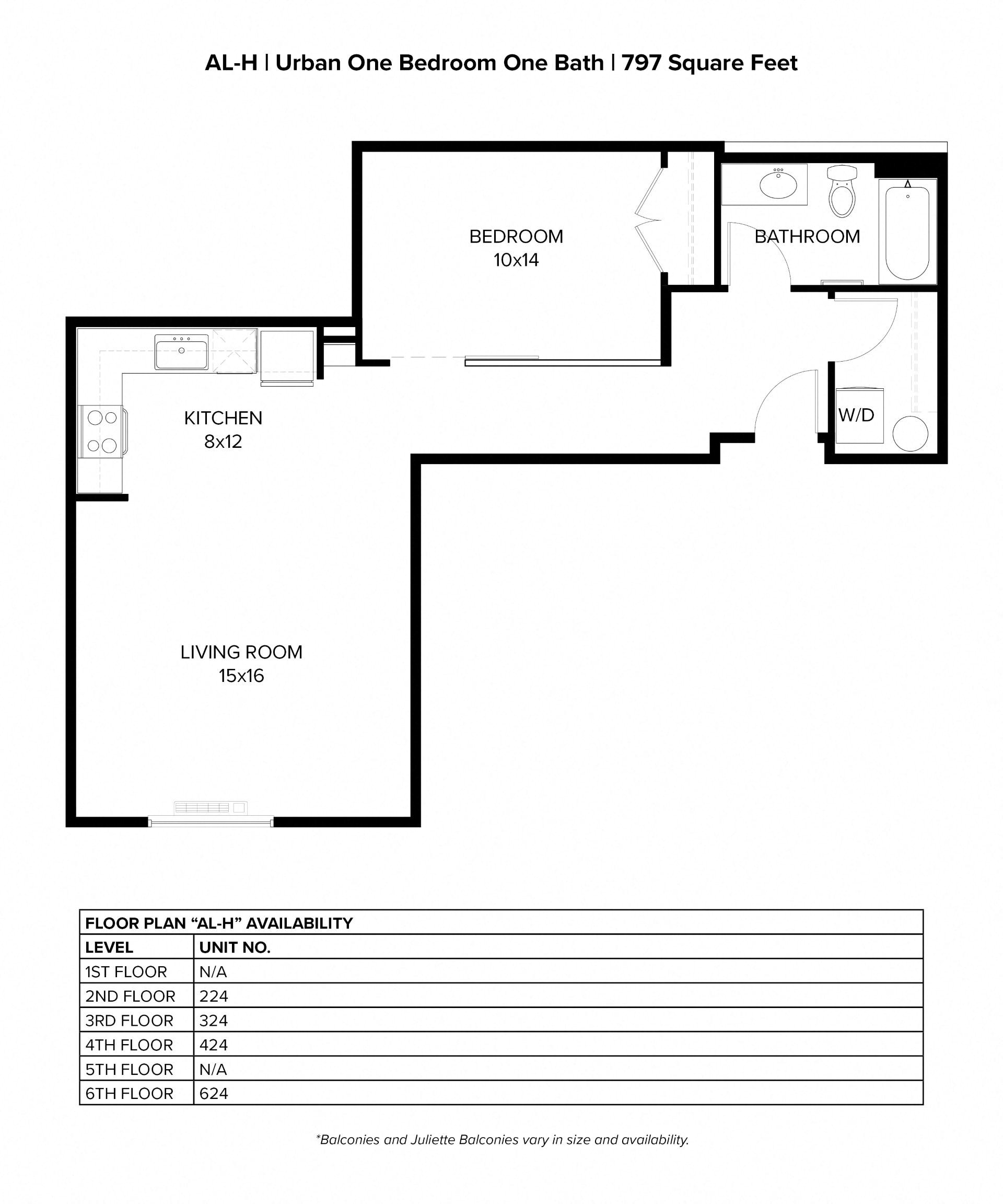 Harbor Sky Studio L Floor Plan